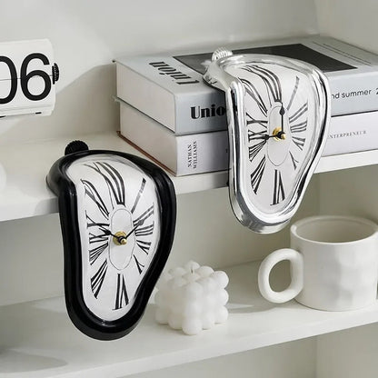 Whimsical Melting Clock Art Timepiece